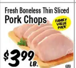 Western Beef Fresh Boneless Thin Sliced Pork Chops offer