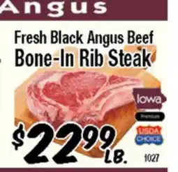 Western Beef Fresh Black Angus Beef Bone-In Rib Steak offer