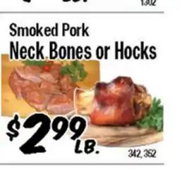 Western Beef Smoked Pork Neck Bones or Hocks offer