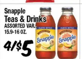 Western Beef Snapple Teas & Drinks offer
