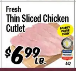 Western Beef Fresh Thin Sliced Chicken Cutlet offer