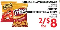 La Chiquita Food Market CHEESE FLAVORED SNACK •FRITOS FLAVORED TORTILLA CHIPS offer