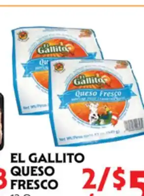 La Chiquita Food Market EL GALLITO QUESO FRESCO offer
