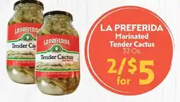 La Chiquita Food Market LA PREFERIDA Marinated Tender Cactus offer