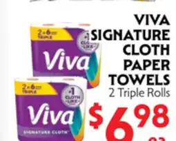 La Chiquita Food Market VIVA SIGNATURE CLOTH PAPER TOWELS offer