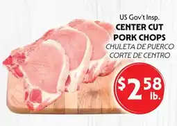 La Chiquita Food Market US Gov't Insp. CENTER CUT PORK CHOPS offer