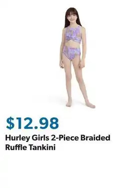 Sam's Club Hurley Girls 2-Piece Braided Ruffle Tankini offer