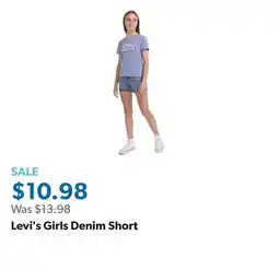 Sam's Club Levi's Girls Denim Short offer