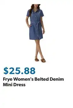 Sam's Club Frye Women's Belted Denim Mini Dress offer