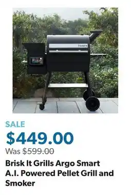 Sam's Club Brisk It Grills Argo Smart A.I. Powered Pellet Grill and Smoker offer