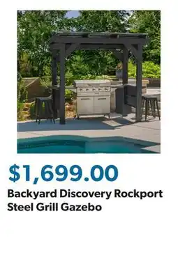 Sam's Club Backyard Discovery Rockport Steel Grill Gazebo offer