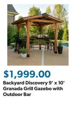 Sam's Club Backyard Discovery 9' x 10' Granada Grill Gazebo with Outdoor Bar offer