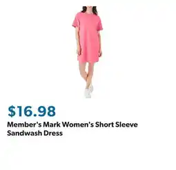 Sam's Club Member's Mark Women's Short Sleeve Sandwash Dress offer