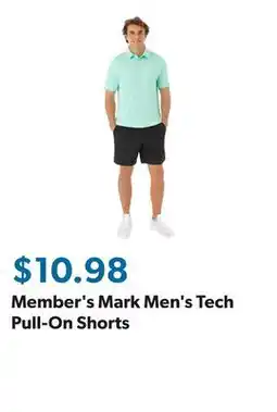 Sam's Club Member's Mark Men's Tech Pull-On Shorts offer