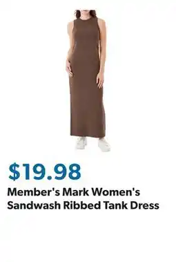 Sam's Club Member's Mark Women's Sandwash Ribbed Tank Dress offer