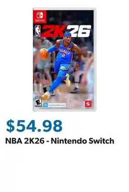 Sam's Club NBA 2K26 - Nintendo Switch offer