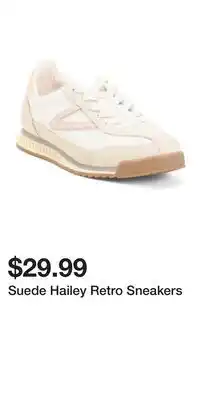 TJ Maxx Suede Hailey Retro Sneakers offer