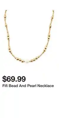 TJ Maxx Fifi Bead And Pearl Necklace offer