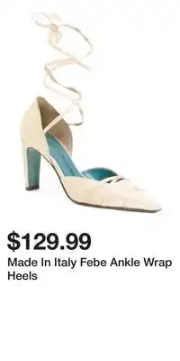 TJ Maxx Made In Italy Febe Ankle Wrap Heels offer