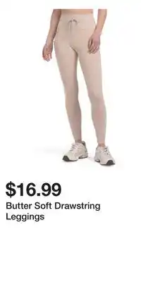 TJ Maxx Butter Soft Drawstring Leggings offer