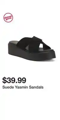TJ Maxx Suede Yasmin Sandals offer