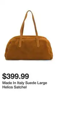 TJ Maxx Made In Italy Suede Large Helios Satchel offer