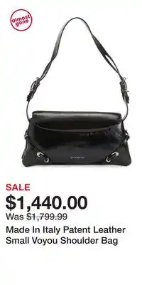 TJ Maxx Made In Italy Patent Leather Small Voyou Shoulder Bag offer