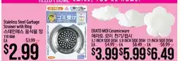 Hmart Stainless Steel Garbage Strainer with Ring, ERATO MOI Ceramicware offer