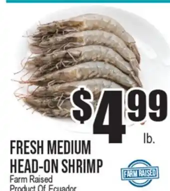 Extra Supermarket FRESH MEDIUM HEAD-ON SHRIMP offer