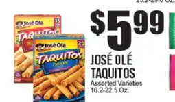 Extra Supermarket JOSÉ OLÉ TAQUITOS offer