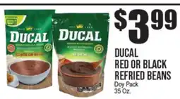 Extra Supermarket DUCAL RED OR BLACK REFRIED BEANS offer