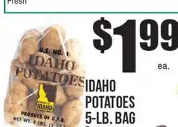 Extra Supermarket IDAHO POTATOES offer