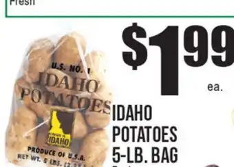 Extra Supermarket IDAHO POTATOES offer