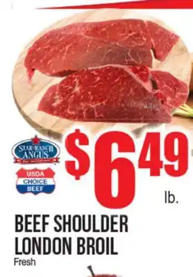Extra Supermarket BEEF SHOULDER LONDON BROIL offer