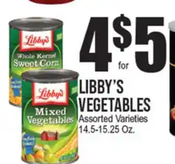 Extra Supermarket LIBBY'S VEGETABLES offer