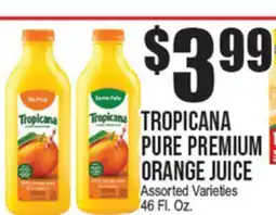 Extra Supermarket TROPICANA PURE PREMIUM ORANGE JUICE offer