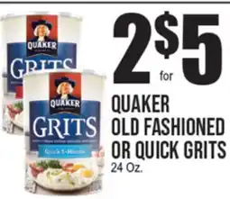 Extra Supermarket QUAKER OLD FASHIONED OR QUICK GRITS offer