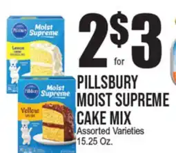 Extra Supermarket PILLSBURY MOIST SUPREME CAKE MIX offer