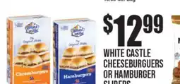 Extra Supermarket WHITE CASTLE CHEESEBURGUERS OR HAMBURGER SLIDERS offer