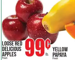 Extra Supermarket LOOSE RED DELICIOUS APPLES, YELLOW PAPAYA offer
