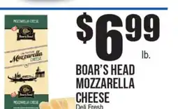 Extra Supermarket BOAR'S HEAD MOZZARELLA CHEESE offer