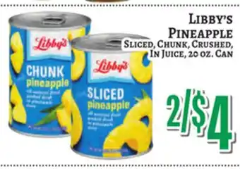 Trade Fair Supermarket LIBBY'S PINEAPPLE offer