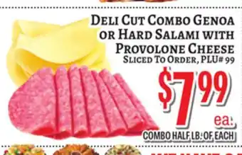 Trade Fair Supermarket Deli Cut Combo Genoa OR Hard Salami WITH Provolone Cheese offer