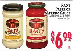 Trade Fair Supermarket Rao's Pasta Or Alfredo Sauce offer