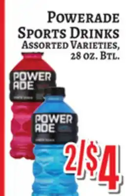 Trade Fair Supermarket POWERADE SPORTS DRINKS offer