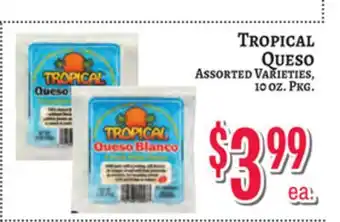 Trade Fair Supermarket TROPICAL Queso offer