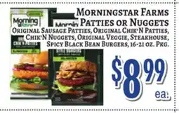 Trade Fair Supermarket Morningstar Farms PATTIES or NUGGETS offer