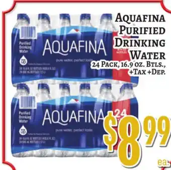 Trade Fair Supermarket Aquafina Purified Drinking Water offer