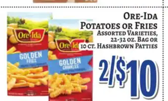 Trade Fair Supermarket Ore-Ida POTATOES or FRIES offer