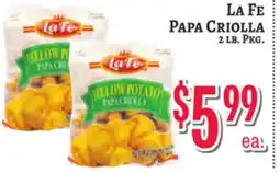 Trade Fair Supermarket LA FE Papa Criolla offer